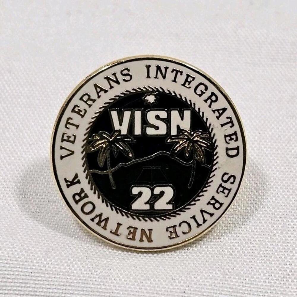 Vintage Veterans Integrated Service Network 22 (VISN) Healthcare Lapel Hat Pin